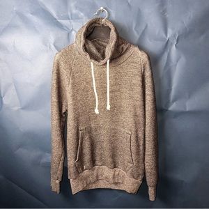Men's Small Cowl Neck Gray Sweater